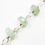 Load image into Gallery viewer, Aquamarine Sterling Silver Wire Chain