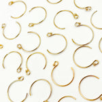 Load image into Gallery viewer, Gold Filled Circle Ball End Ear Wire