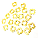 Load image into Gallery viewer, 10mm Gold-plated Sterling Silver Brushed Flower Connector