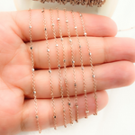 Load image into Gallery viewer, Rose Gold Plated 925 Sterling Silver Satellite Cube Chain