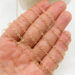 Load image into Gallery viewer, 14K Gold Filled Flat Round 2mm Link Chain