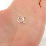 Load image into Gallery viewer, 10MM White Sterling Silver Spring Ring