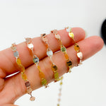 Load image into Gallery viewer, Z122GSR. White Silver, Gold Plated, and Rose Gold Plated Silver Marina Chain