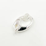 Load image into Gallery viewer, 17MM White Sterling Silver Oval Clasp