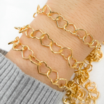 Load image into Gallery viewer, 14k Gold Filled Smooth Heart Link Chain
