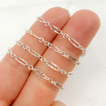Load image into Gallery viewer, Sterling Silver Diamond Cut Marina Link Chain