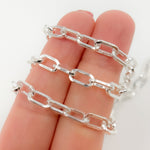 Load image into Gallery viewer, Sterling Silver Flat Paperclip Chain
