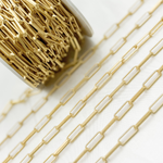 Load image into Gallery viewer, Matte Gold Plated 925 Sterling Silver Paperclip Chain