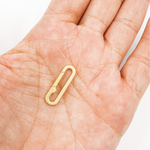 Load image into Gallery viewer, 20MM Gold-Plated Matte Sterling Silver Clasp