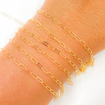 Load image into Gallery viewer, 14k Gold Filled Flat Link Paperclip Chain