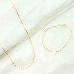 Load image into Gallery viewer, 14k Solid Yellow Gold Diamond Cut Bars Link Bracelet
