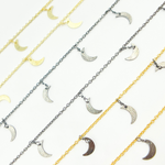 Load image into Gallery viewer, Crescent Moon Shape Dangle Wire Chain