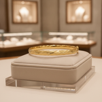 Load image into Gallery viewer, Bangle21. 14K Solid Gold Matte Textured Bangle