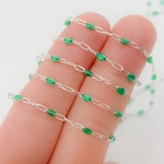 Load image into Gallery viewer, Sterling Silver Enamel Satellite Chains