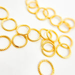 Load image into Gallery viewer, 6MM Close Gold Plated Twisted Jump Ring