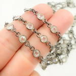 Load image into Gallery viewer, Cubic Zirconia Round Shape Connected Chain
