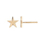 Load image into Gallery viewer, EFZ53581. 14K Solid Gold Star Stud Earrings