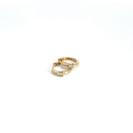 Load image into Gallery viewer, 14K Solid Gold Diamond Hoops. HP400725Y