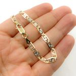 Load image into Gallery viewer, 14K Solid Gold Tri-Color Marina Bracelet