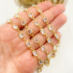 Load image into Gallery viewer, Cubic Zirconia Square Shape Connected Chain
