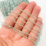 Load image into Gallery viewer, Apatite Sterling Silver Wire Chain