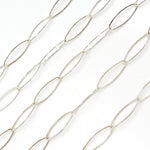 Load image into Gallery viewer, Sterling Silver Flat Marquise Shape Link Chain