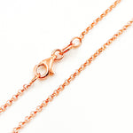 Load image into Gallery viewer, Rose Gold Plated Rolo Necklace