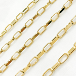 Load image into Gallery viewer, Y54GP. Gold Plated 925 Sterling Silver Flat Oval Link Chain