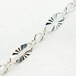 Load image into Gallery viewer, Sterling Silver Diamond Cut Marina Link Chain