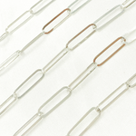 Load image into Gallery viewer, 925 Sterling Silver Flat Paperclip Link Chain