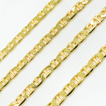 Load image into Gallery viewer, Gold Plated 925 Sterling Silver Flat Marina Chain.