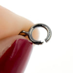 Load image into Gallery viewer, 5MM Black Rhodium Sterling Silver Spring Ring Clasp