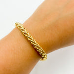 Load image into Gallery viewer, TRE002Bracelet. 14K Solid Gold Hollow Rope Bracelet