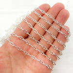 Load image into Gallery viewer, Sterling Silver Oval & Mariner Link Chain