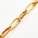 Load image into Gallery viewer, Gold Plated Sterling Silver Rectangular Link Chain