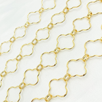 Load image into Gallery viewer, Gold Plated 925 Sterling Silver Clover Link Chain