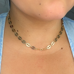 Load image into Gallery viewer, 14k Solid Yellow Gold Flat Mariner Link Chain