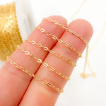 Load image into Gallery viewer, Solid Gold Flat Oval Link Chain