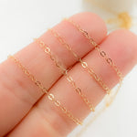 Load image into Gallery viewer, 14k Gold Filled Flat Cable Chain