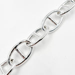 Load image into Gallery viewer, Sterling Silver Hollow Smooth Marina Link Chain