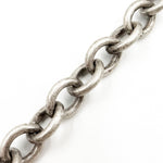 Load image into Gallery viewer, Oxidized Sterling Silver Thick Oval Link Chain