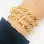 Load image into Gallery viewer, X32GP. Gold Plated 925 Sterling Silver Matte Curb Chain
