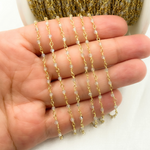 Load image into Gallery viewer, Labradorite Stone Gold Plated 925 Sterling Silver Wire Chain