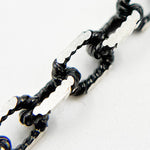 Load image into Gallery viewer, Black Rhodium Sterling Silver Diamond Cut Box Chain