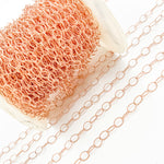 Load image into Gallery viewer, Rose Gold Filled Twisted Oval Link Chain
