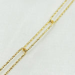 Load image into Gallery viewer, Gold Plated 925 Sterling Silver Diamond Cut Paperclip Link Chain.