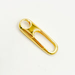Load image into Gallery viewer, Gold Plated Sterling Silver Oval Clasp