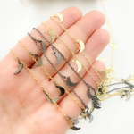 Load image into Gallery viewer, Crescent Moon Shape Dangle Wire Chain