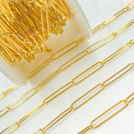 Load image into Gallery viewer, V40GP. Gold Plated 925 Sterling Silver Long Oval Link Chain