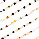 Load image into Gallery viewer, Z122GSR. White Silver, Gold Plated, and Rose Gold Plated Silver Marina Chain